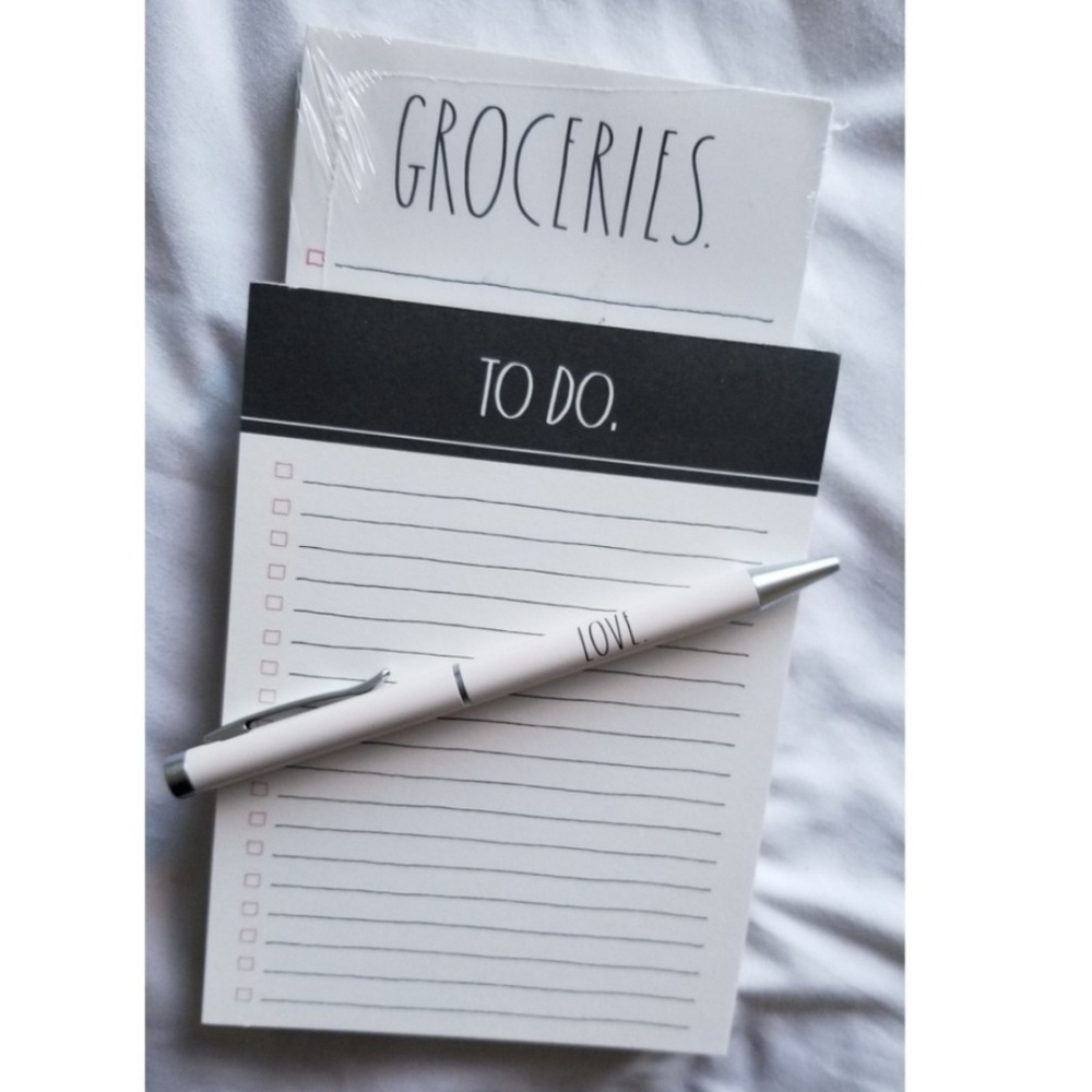 Rae Dunn Notepads W/ Pen